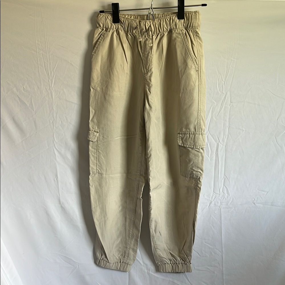 GAP Tan Cargo Pants with Elastic Waistband